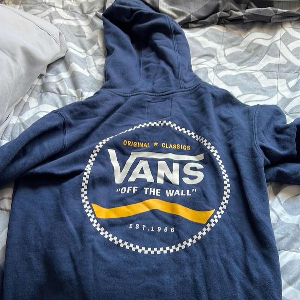Vans Navy Blue & Yellow Hoodie